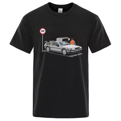I Was Caught Speeding Funny Printed T-Shirts Men