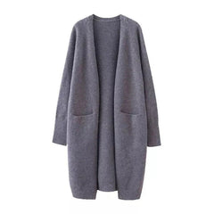 Cozy up in Style: Women's Thick Warm Sweater Cardigan with Pockets