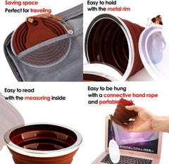 Silicone Foldable Cup Collapsible Telescopic Cute Water Bottle Outdoor Travel C