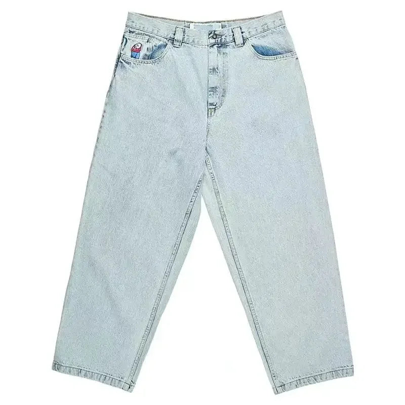 Jeans Y2K Harajuku Hip Hop Cartoon Embroidery Baggy Jeans