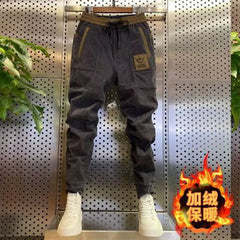 Corduroy Autumn Winter Streetwear Casual Fleece Harem Pants