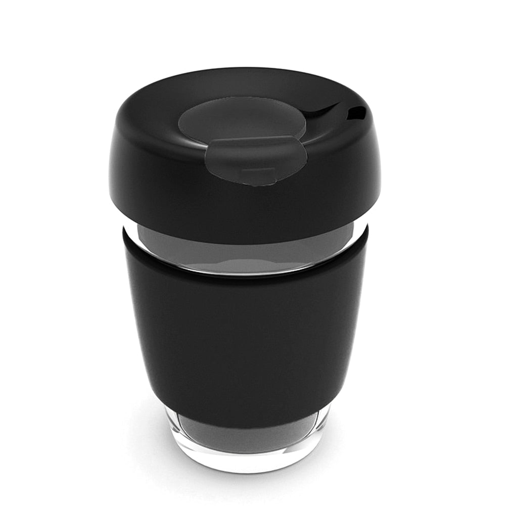 Coffee Cups  Silicone Cup Heat Resistant Mug with Lid Tea Cups