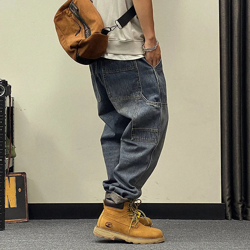 Chic Cargo Jeans Streetwear Denim for Men