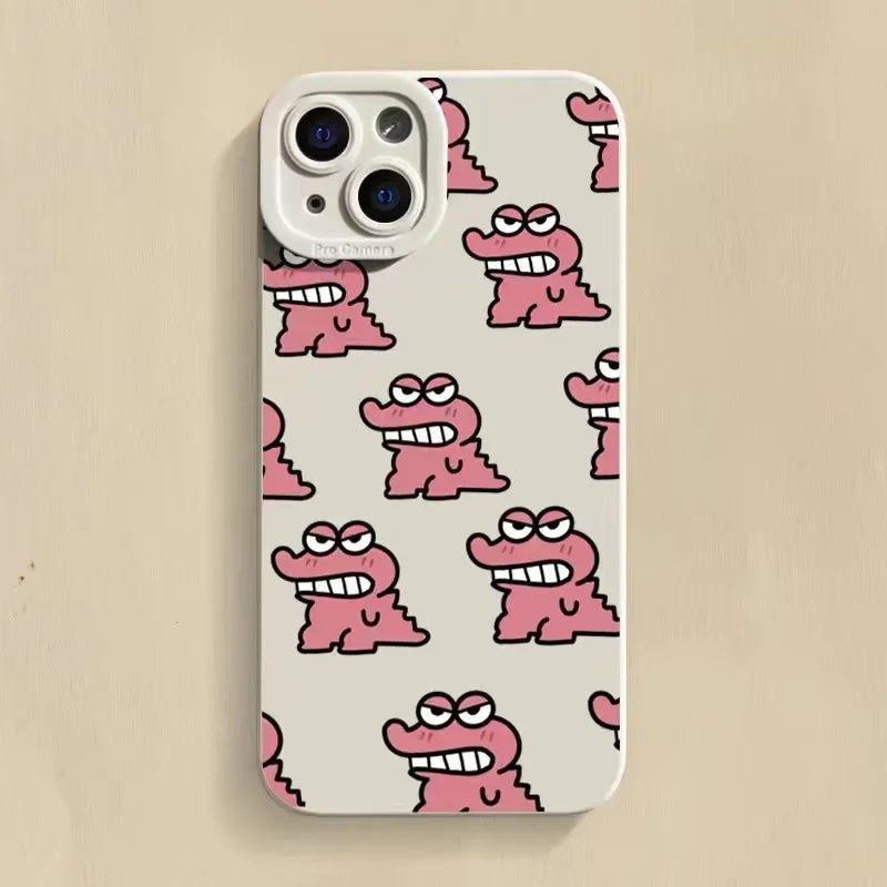 Cute Funny Cartoon baby crocodile Phone Case For iPhone