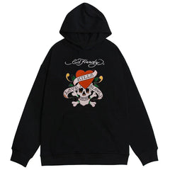 Men Streetwear Hoodie Skull Fashion Comfortable Autumn Winter