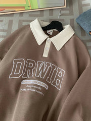 2023 New Style: Men's Turn Down Collar Shirt - Gmiixder Waffle Letter Casual Top