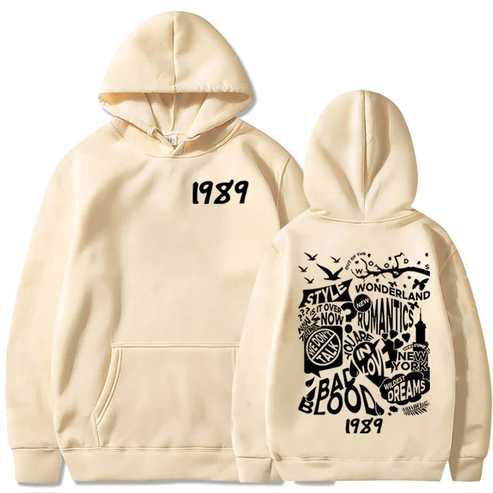 1989 Hoodie Taylor Album Hoodie Pullover Tops Streetwear