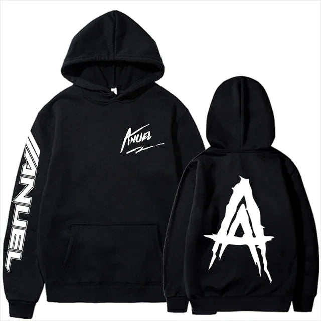 Autumn Sweatshirts Streetwear Rapper Loose Pullover Casual Hooded Tops