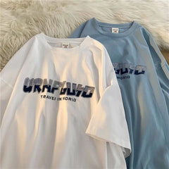 Street Hip Hop Letter Printed T-shirt