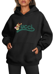 Cotton Hoodie, Personalized Printed Pattern Casual Outdoor Top Sweatshirt