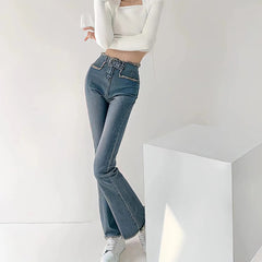 2023 Korean Y2K Butterfly Embroidered Jeans