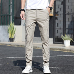 Men Pants Slim Straight Stretch Classic Trousers Spring Autumn Pant High quality