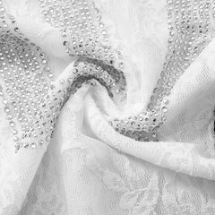 Rhinestone Seven Lace Top
