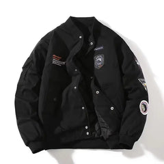 Y2k Harajuku Mens Autumn Winter Astronaut Coat Pilot Jacket