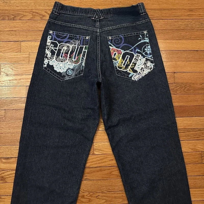 Y2K Printed Streetwear New Trousers Harajuku