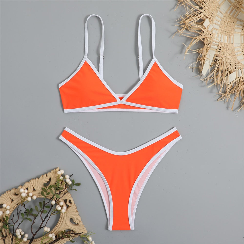 Sexy Micro Bikinis Set Swimming Bathing Suit maillot de bain femme Patchwork