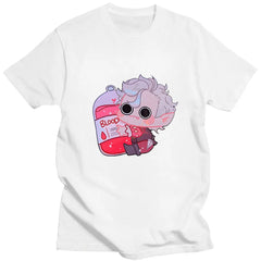 Cute Cartoon Astarion Print T-shirt Summer Casual