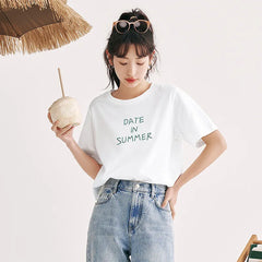 Loose & Comfy O-Neck Top Women Tee