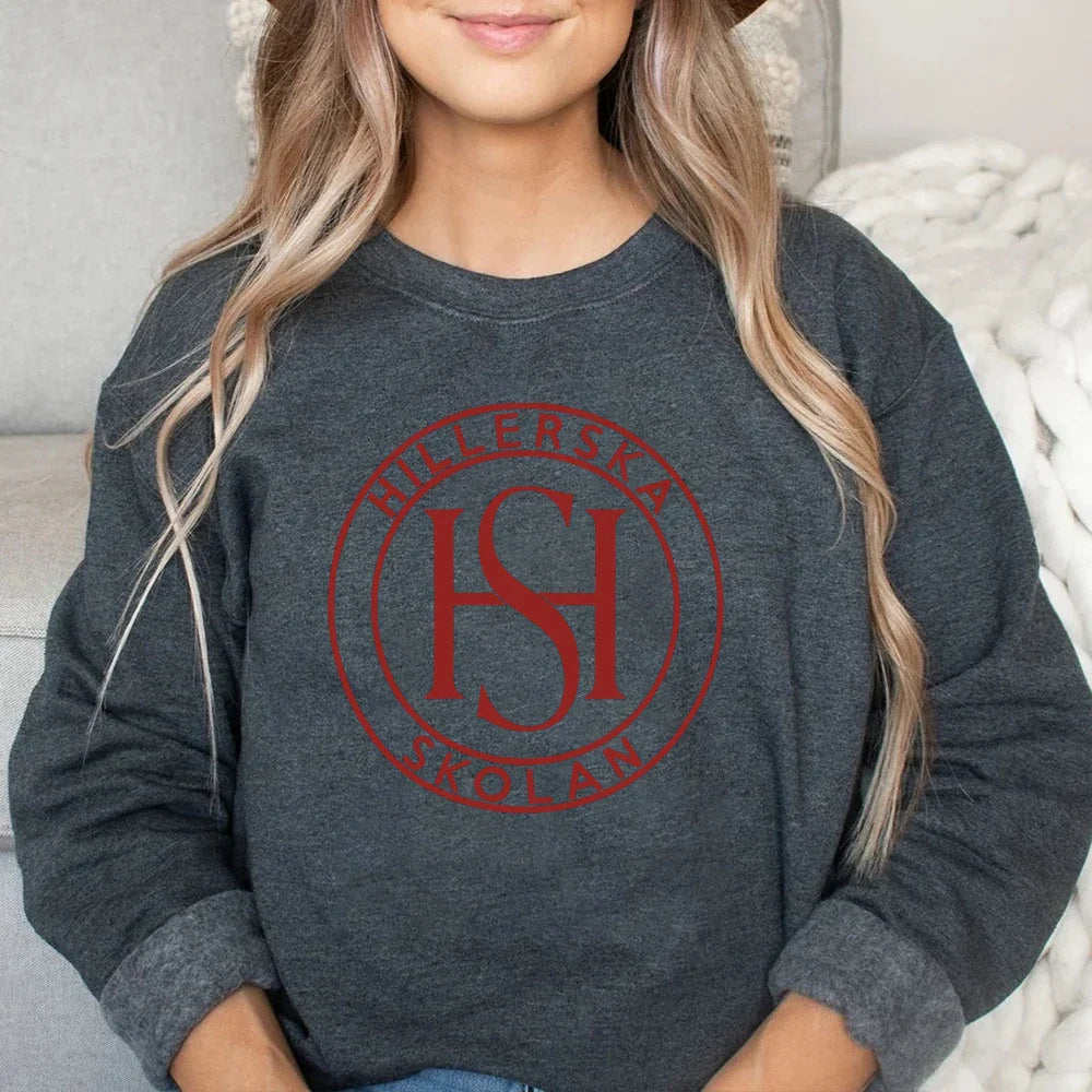 Young Royals Sweatshirt Hillerska School Logo Hillerska Skolan Crewneck