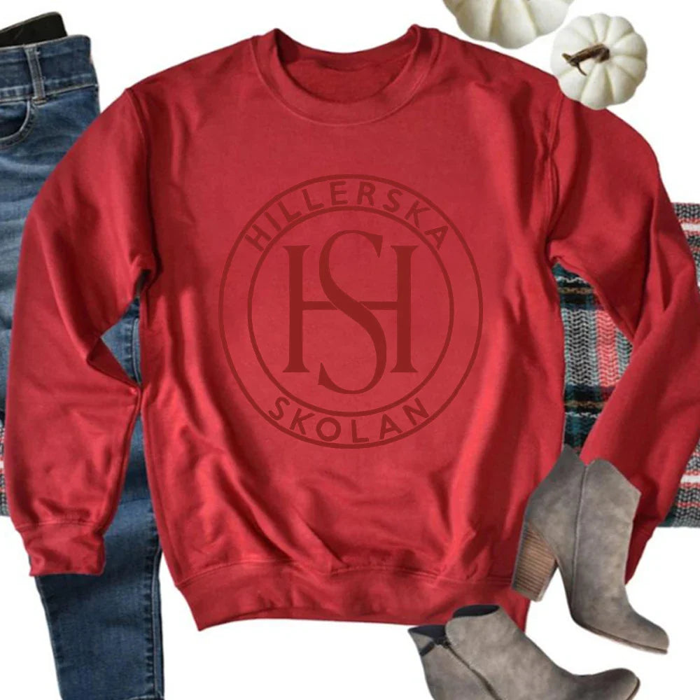 Young Royals Sweatshirt Hillerska School Logo Hillerska Skolan Crewneck