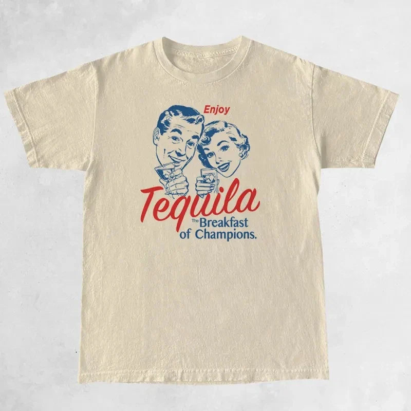 1001 Enjoy Tequila Retro Graphic Tee