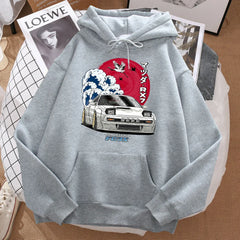 Men Fashion Oversize Sweatshirt Autumn Pocket Warm Hipster Soft Streetwear