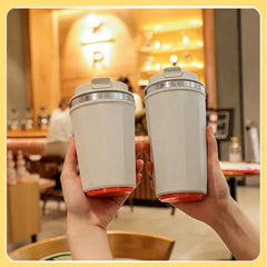 Stainless Steel Coffee Cup Double Layer Vacuum Insulation Cup Office Mug Outdoor