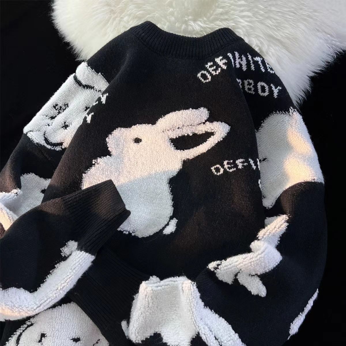 Sweater Women New Fashion Casual Outerwear Lazy Style Couple Pullover Sweater Top