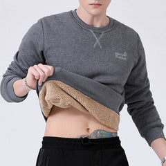 Men Winter Sweatshirts  Warm Sportswear Zipper Long Sleeve Sweat Shirts Male Black Vintage
