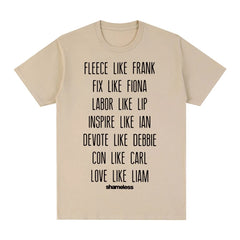 Men's Letter Print Vintage Tees Tops