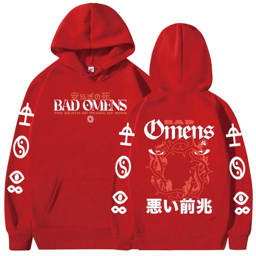 Bad Omens Tour Music Concert 2023 Print Hoodie Men