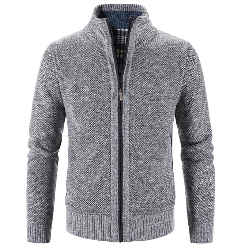 Sweater Men Fashion Slim Fit Cardigan Men Causal Sweaters Coats Solid