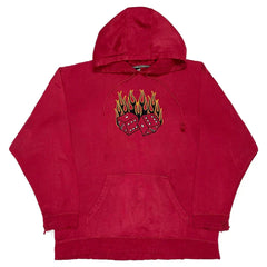 Y2K Hip Hop Skull Graphic Print Oversized Harajuku Fashion Hooded Sweatshirt