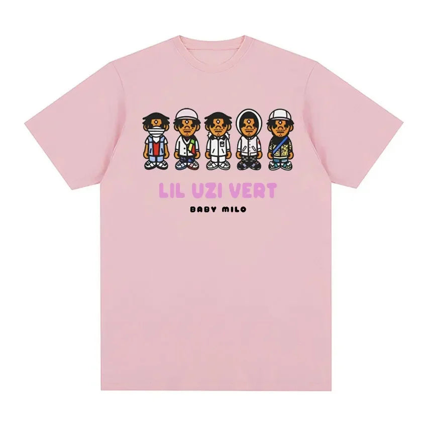 2024 Lil Uzi Vert Graphic Tee Men's Cotton Streetwear