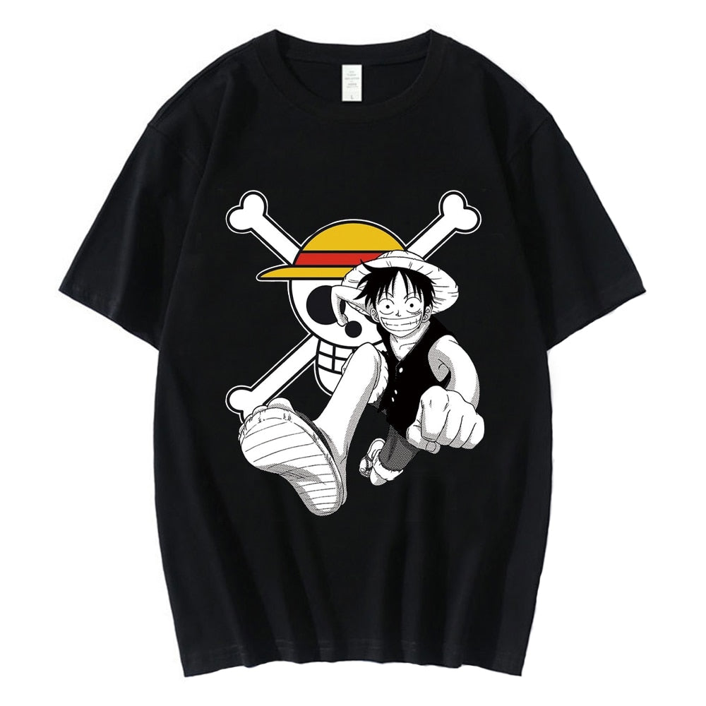Men T-Shirts Anime Print Streetwear