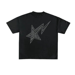 Men's Casual T-Shirt Star Printed Streetwear