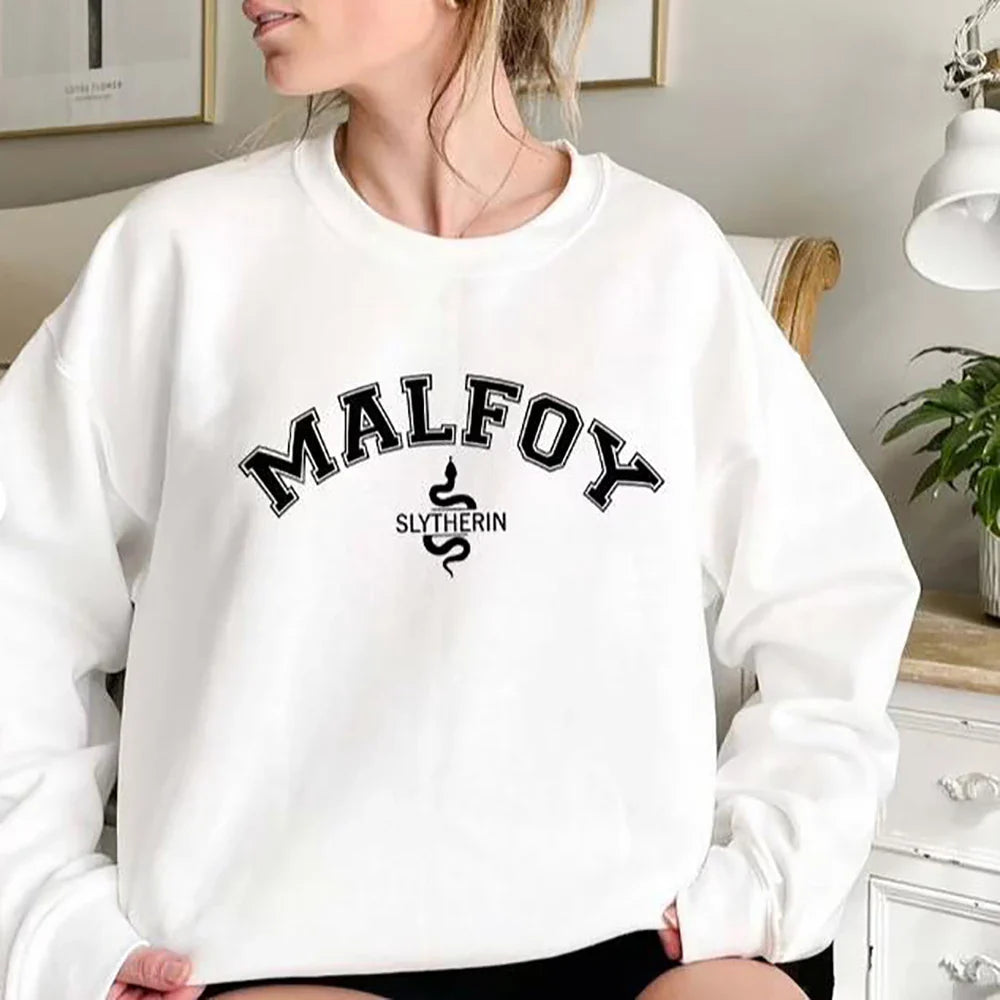 Malfoy Sweatshirt Sweatshirts Crewneck for Women