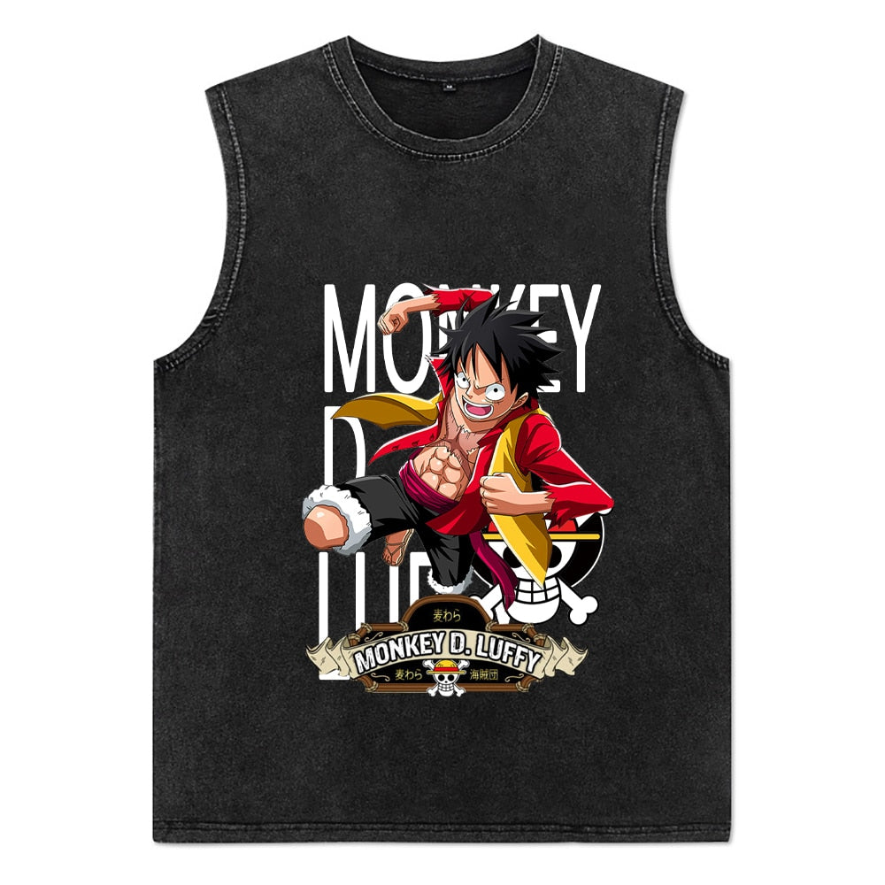 Men T-Shirts Anime Print Streetwear