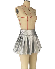Disco Diva Metallic Mini Skirt