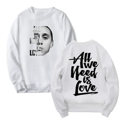Canserbero All We Need Is Love Merch 2024 Tour Crewneck Men Sweatshirt Hip Hop
