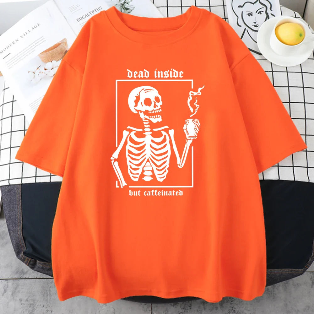 Coffee Time Print T-shirt Street Men