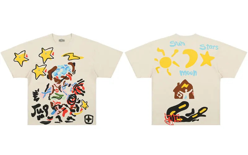 HIP HOP Y2K Harajuku Star Graphic T-Shirt Streetwear