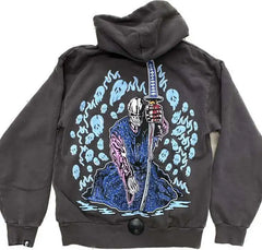 Y2K Hip Hop Skull Men Hoodie Harajuku Gothic Style