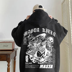 Men Long Sleeve Hip Hop Style Hoodie with Attractive Print Design for Autumn