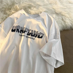 Street Hip Hop Letter Printed T-shirt