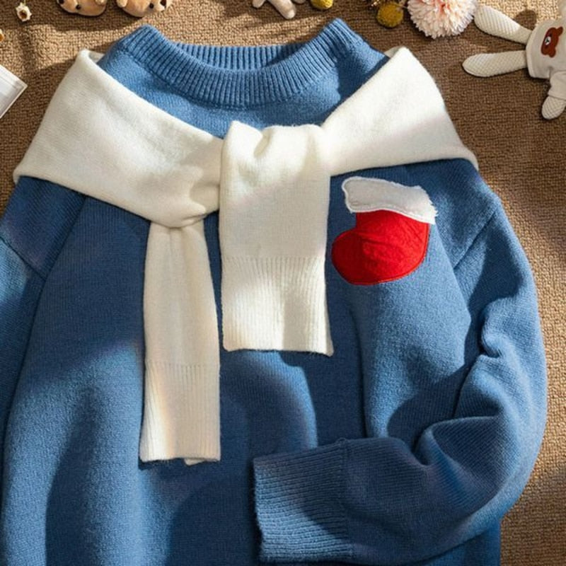 Sweater Women New Fashion Casual Outerwear Lazy Style Couple Pullover Sweater Top