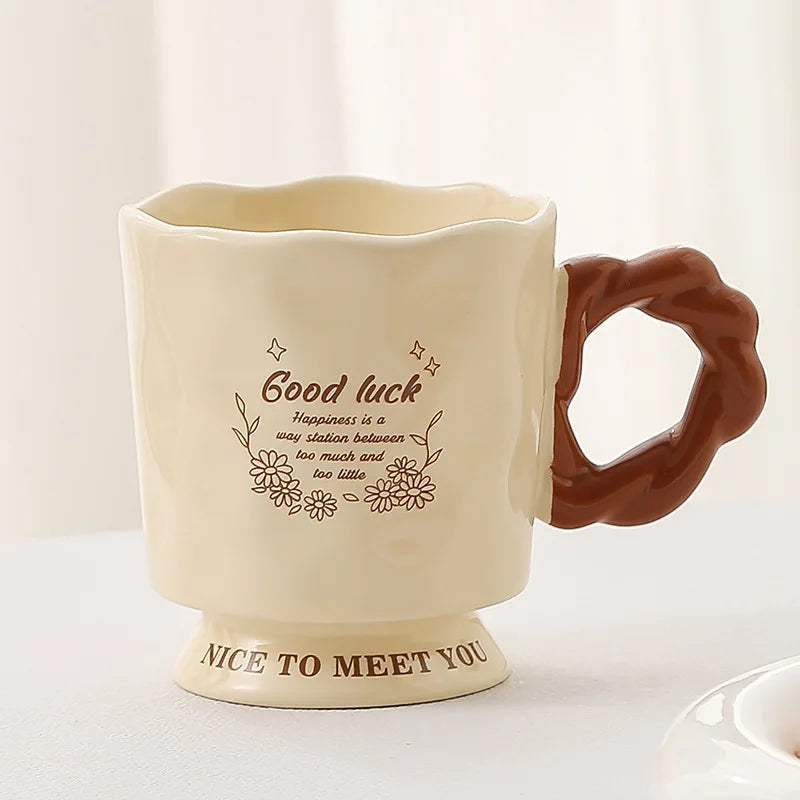 Creative Wine Feet Cup Milk Fufu Niche Design Home Office Ceramic