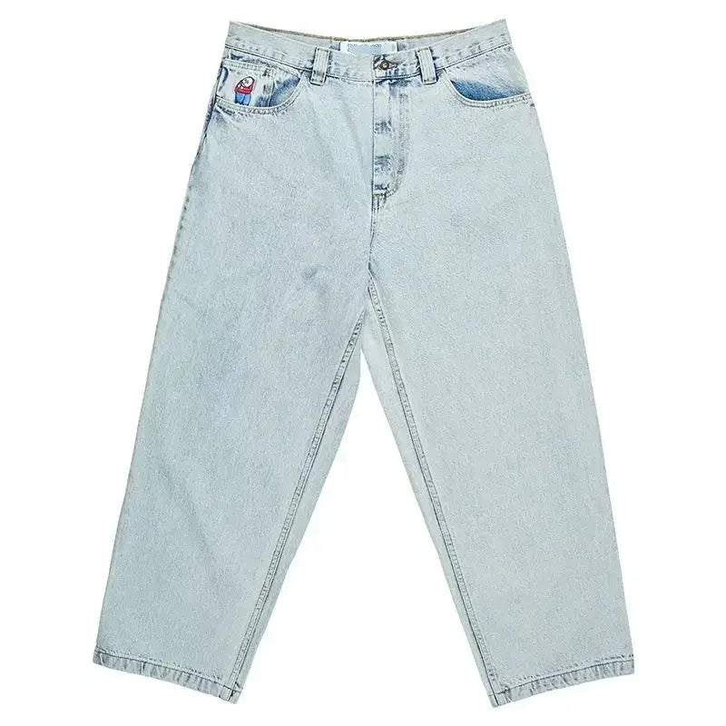 Streetwear Style: Y2K Denim Jeans for a Laid-Back Look