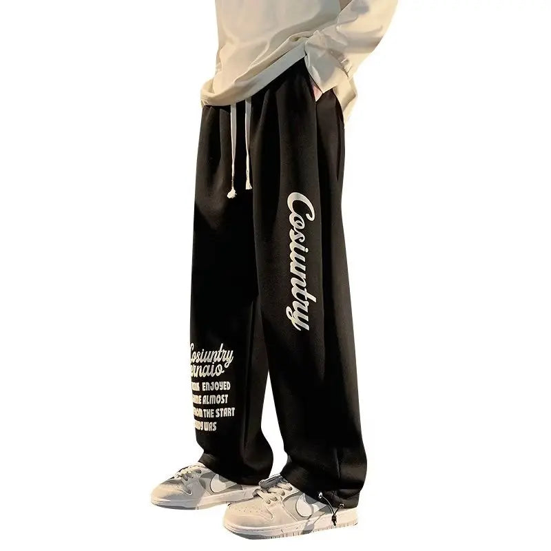 Korean Streetwear Ribbon Cargo Pants: Casual Hip Hop Style