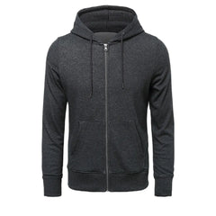 Men Zipper Hoodie Harajuku Hight Street Retro Casual